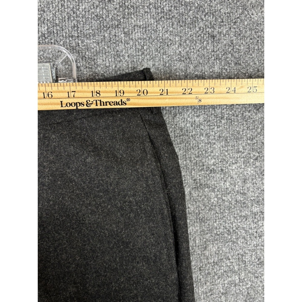 Polo Ralph Lauren Pants Mens 41R Gray Cuffed Wool Cashmere Made in Italy Vintage - Picture 7 of 7